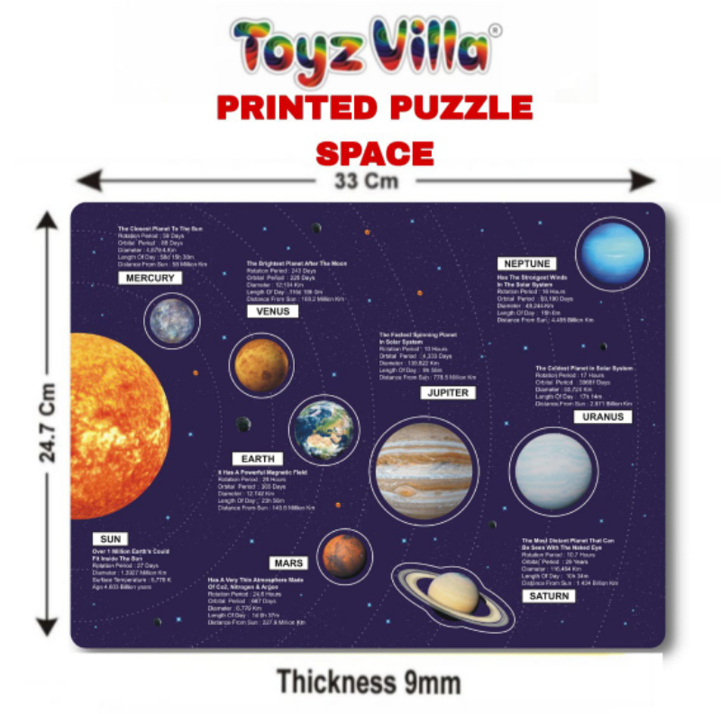EVA PRINTED PUZZLE BOARD SPACE -CRAFT VILLA