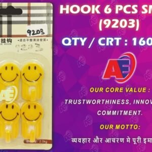 WALL HOOK SMILEY NO.9203 65 PCS SET)