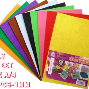 FELT SHEET A/4 - 1MM MULTICOLOR