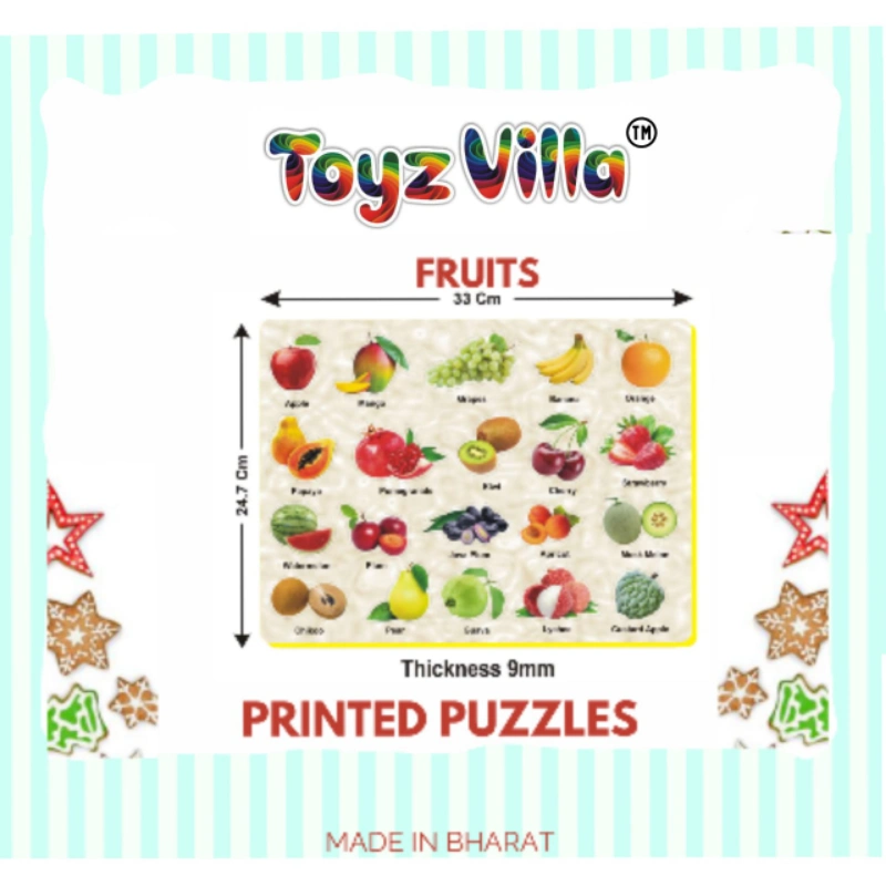 EVA PRINTED PUZZLE BOARD FRUITS -CRAFT VILLA