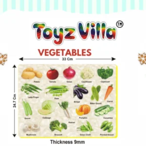 EVA PRINTED PUZZLE BOARD VEGETABLES -CRAFT VILLA
