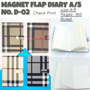 MAGNET FLAP DIARY A/5 NO.D-02