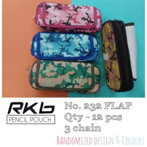 PENCIL POUCH NO.232 FLAP (3CHAIN) -RKB