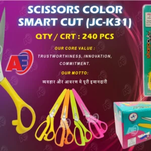 JC SCISSOR COLOUR SMART CUT NO.JC-K-31 (9X225MM)