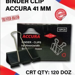 ACCURA BINDER CLIP 41MM (12 PCS)