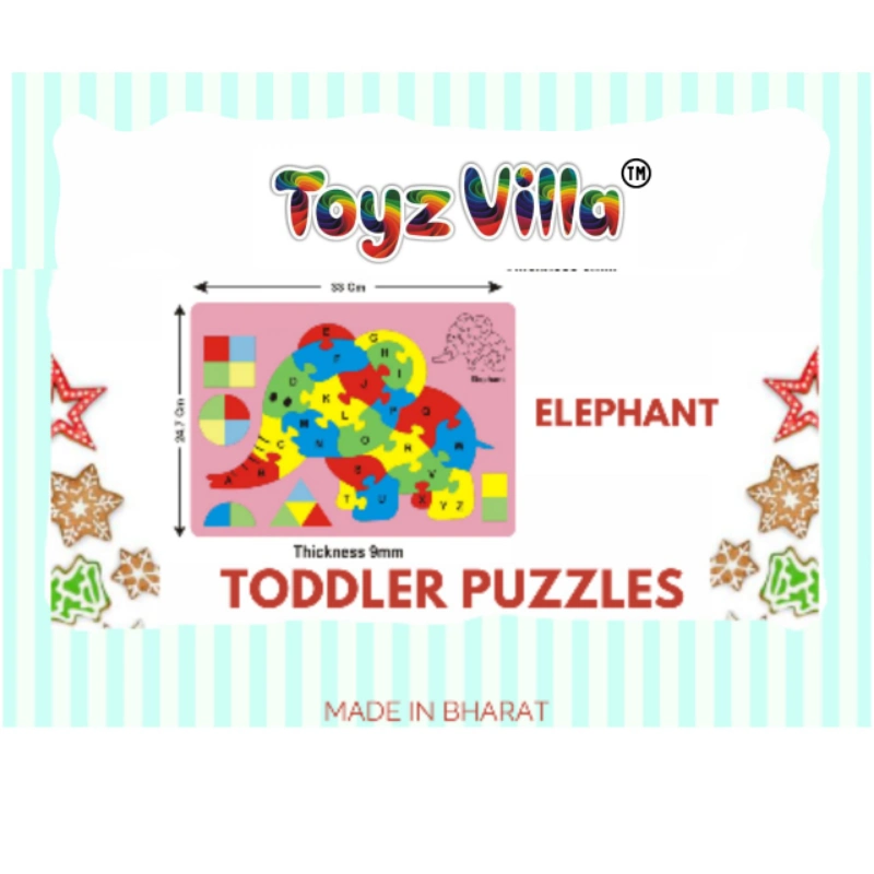 EVA TODDLER PUZZLE BOARD ELEPHANT-CRAFT VILLA