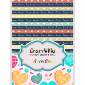 AFFECTION DESIGNER PAPER A/4 (20PCS)-CRAFT VILLA