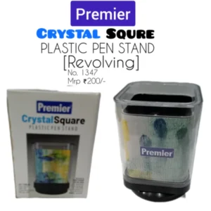 CRYSTAL SQURE PEN STAND NO.1347 (200) -PREMIER