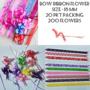 FLOWER BOW PRINTED 18 MM(200PCS)