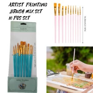 ARTIST PAINTING BRUSH MIX SET (10 PCS)