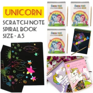 SCRATCH NOTE SPIRAL CARTOON A/5-MEDIUM (10PAGES)