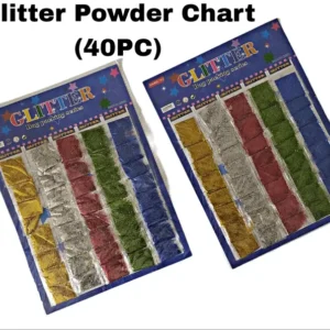 GLITTER POWDER CHART - 40 PCS POUCH