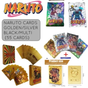 NARUTO CARDS GOLDEN/SILVER/BLACK/MULTI (55 CARDS)