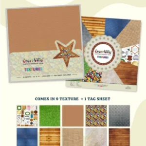 TEXTURS PAPER PACK 12×12" (20PCS)-CRAFT VILLA