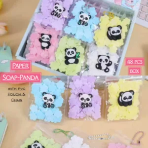 PAPER HAND SOAP ZIP LOCK  POUCH PACK- PANDA