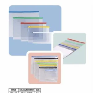 TRANSPARENT ZIP POUCH A/4 NO.SZPP-006-AARPEE