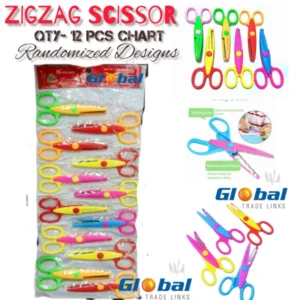 ZIGZAK CRAFT SCISSOR - 12PCS CHART