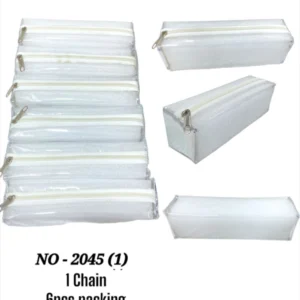 PENCIL POUCH TRANSPARENT NO.2045 -POOJA