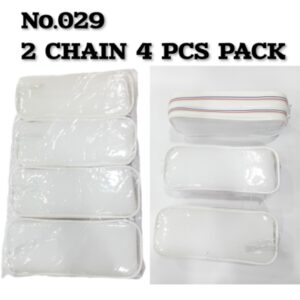 PENCIL POUCH TRANSPARENT NO.029 -POOJA