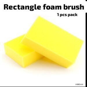 YELLOW SPONGE BRUSH RECTANGLE - 1 PC