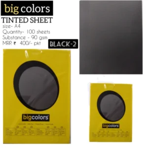 BLACK TINTED PAPER A/4 (100 SHEET) -BIG COLORS