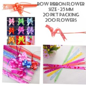 FLOWER BOW PRINTED 23 MM(200PCS)