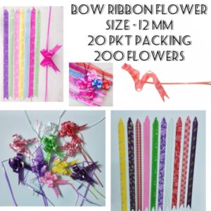 FLOWER BOW PRINTED 12 MM(200PCS)