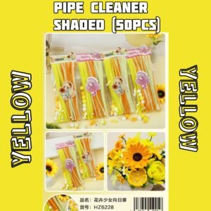 PIPE CLEANER YELLOW SHADED (50PCS) NO.HZ6220