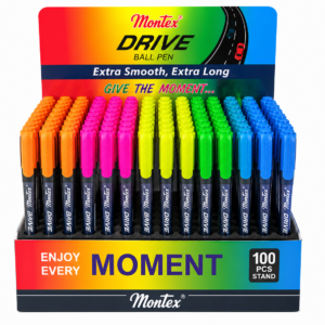 DRIVE BALL PEN (10)(100 PCS STAND) - MONTEX