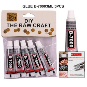 SUPER CLEAR GLUE TUBE 5PCS PACK B-7000 (3 ML)