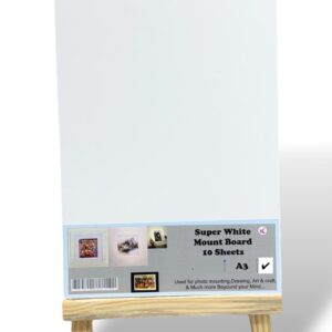 SUPER WHITE MOUNT BOARD SHEET A/3 (10SHEETS)-KK