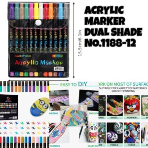 ACRYLIC MARKER DUAL SHADE NO.1188-12
