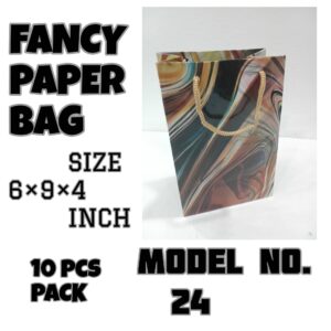 FANCY PAPER BAG NO.24 (6×9×4 INCH)-GOLDEN