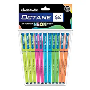 OCTANE NEON GEL PEN (10)-CLASSMATE