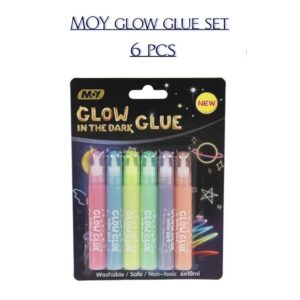 GLITTER GLUE GLOW TUBE SET (6 COLOR) NO.MY-285