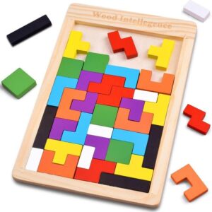 WOODEN BLOCK PUZZLE 7X10 INCH