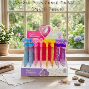 DHAKKA PENCIL DICE BEADS NO.623-2(48PCS)