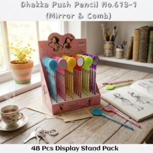 DHAKKA PENCIL COMB MIRROR  NO.613(48PCS)