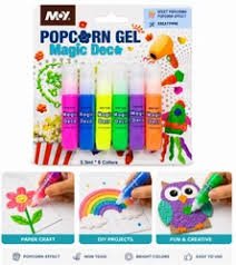 MOY POPCORN PEN TUBE SET (6 COLOR) NOMY-502
