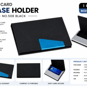ATM CARD CASE HOLDER NO.508 BLACK