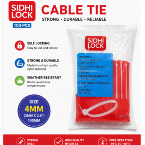 CABLE TIE 4MM-SIDHI LOCK
