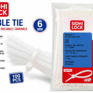 CABLE TIE 6MM-SIDHI LOCK