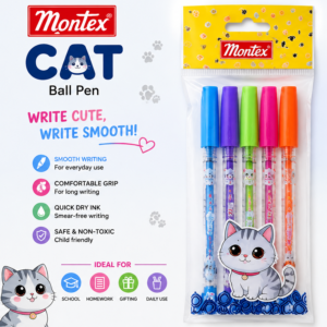 CAT BALL PEN (6)-MONTEX