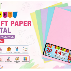 NEO CRAFT PASTAL COLOR PAPER MIX A/4 (20 SHEETS) - AJARAMAR