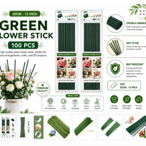 FLORAL WIRE GREEN 30CM-20GAGE (100 PCS)