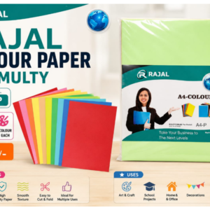 RAJAL COLOUR PAPER MIX A/4 - (100 SHEET) - GOLDEN