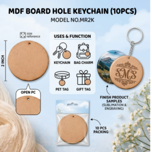 MDF BOARD ROUND 2 INCH HOLE (10 PC)