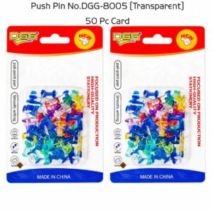PUSH PIN COLOUR TRANSPARENT 50PCS NO.8005 -DGG