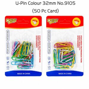 U-PIN COLOUR 32MM_50 PCS NO.9005 -DGG