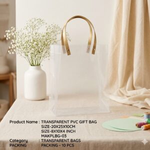 FANCY GIFT BAG TRANSPARENT NO.PLBG-03